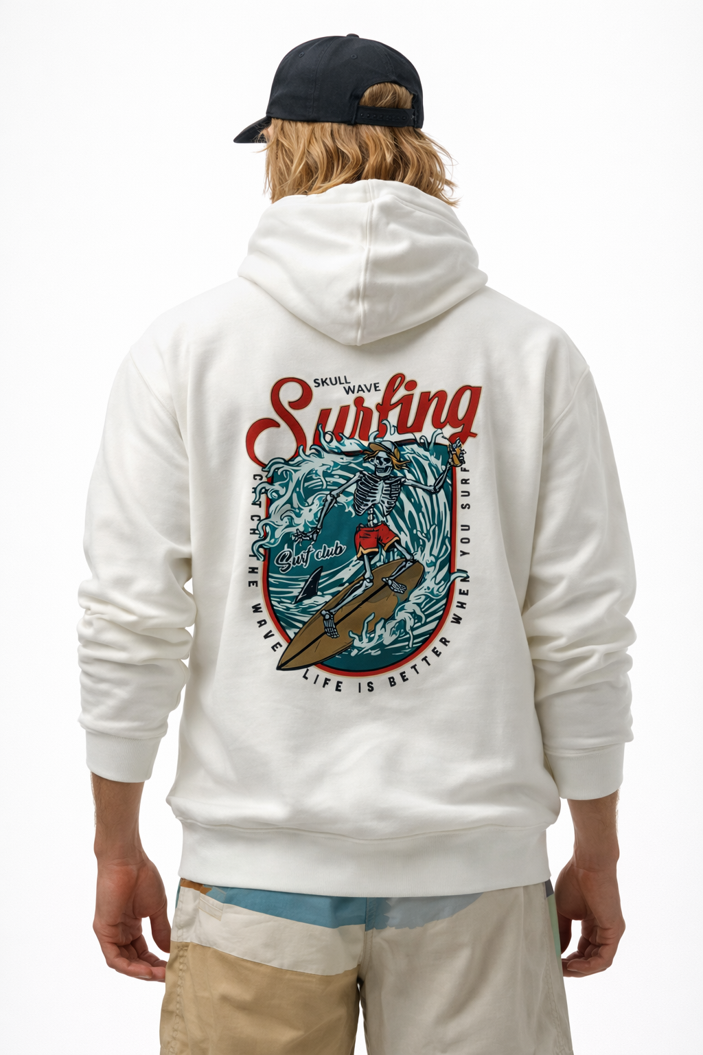 hoodie surf homme Skullwave Hossegor