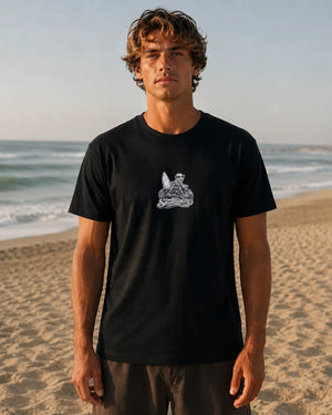 T-shirt Rider Noir Skullwave